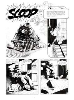 Giovanni Freghieri | Lanciostory n. 23 - 4x G.Freghieri - Tavole Originali "Scoop" - Page volante - Exemplaire unique - (1982) | Catawiki