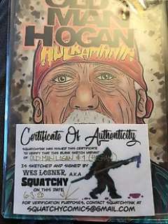 Wes Losnerbrian Michael Bendis - Old Man Logan 1 - Old Man Logan #1 Sketch Cover Wes Losner aka Squatchy mit Zertifikat - Éditions mixtes (voir description) - (2020)