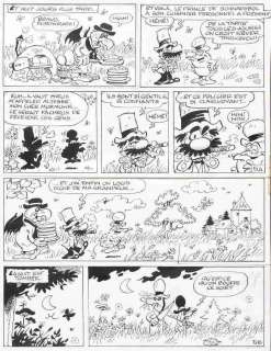 Macherot | Sibylline, planche n°5 Ã  l’encre de Chine de… | Millon