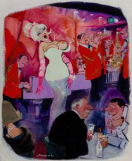 Erich Sokol (American, b. 1933)
 That’s the Note I was Telling You About, Playboy cartoon, March 1965
 Mixed media on bo... | Heritage