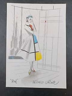 Antonio Lapone - Red - Tributo a Mondrian - Page volante - Exemplaire unique - (2017)