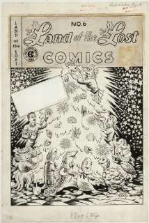 121: Bailey Land of the Lost cover original comic art | Russ Cochran