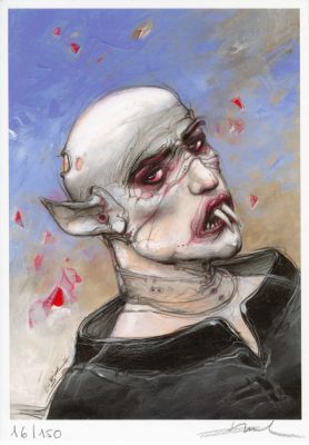 Philippe Druillet | DRUILLET-VAMPIRES – IMPRESSION NUMÉRIQUE ENKI BILAL | Galerie Barbier