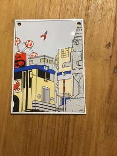 Jean-Manuel Duvivier | Kuifje - Hommage Ã  Hergé - Plaque émaillée - (1987/1987) | Catawiki