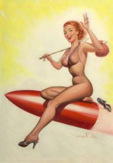 Harold W. McCauley (American, 1913-1977)
 Toffee Takes a Trip, Imaginative Tales cover, November 1954
 Oil on canvas
 30... | Heritage