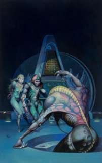  - Peter Andrew Jones (American, b. 1951)
 Claws of Death paperback cover, 1976
 Acrylic on board
 21 x 13 inches
 Initiale...