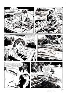 Raffaele Della Monica | Zagor - Raffaele Della Monica 4x Tavole Originali - Page volante - Exemplaire unique - (1997) | Catawiki