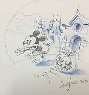 Alexis Nesme - Alexis Nesme - Dessin original - Mickey Mouse - Horrifikland - (2021)