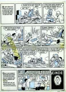 Encre de Chine et crayon bleu avec couleurs au dos pour la planche 55 | Millon