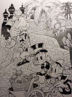 Alessandro Gottardo | Donald Duck - â€œOcchio al circoâ€ - Page volante - Exemplaire unique - (2021/2021) | Catawiki