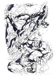 Black Panther, Hulk, and Wolverine Sketch by Ron Wilson | mycomicshop.com