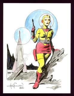 Space Girl Pin-Up by Mike Hoffman | mycomicshop.com