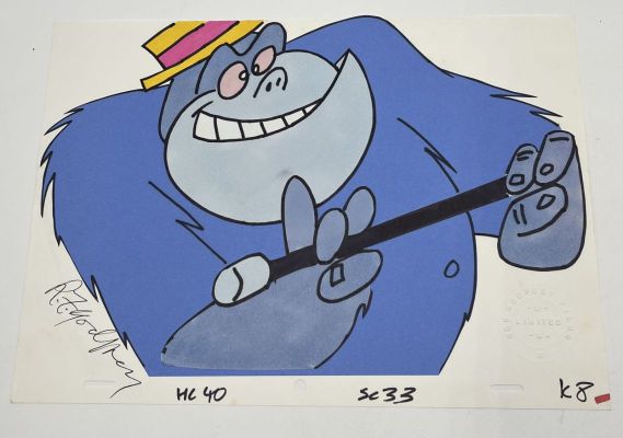Lot 71 - An original Henrys Cat animation cell signed by Bob Godfrey and… | misc / divers