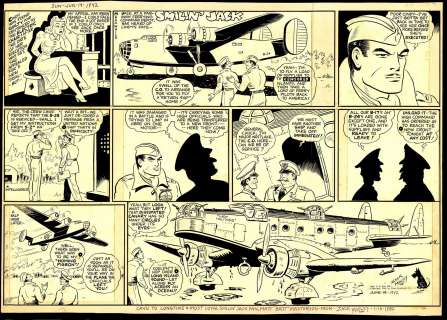 Mosley - SMILIN JACK, Sunday (06/14/1942) | Russ Cochran