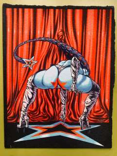 Mezzo | Mezzo - Dessin couleur Danseuse Sexy - Le Rideau Rouge - (1993) | Catawiki