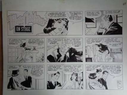 Starr, Leonard | Starr, Leonard - Original page - Mary Perkins on stage - (1976) | Catawiki