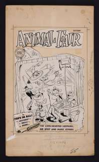 Production Art for Animal Fair (1946 Fawcett) Issue 8 Cover | mycomicshop.com