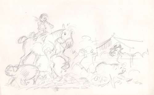 Lambil | Les Tuniques bleues, ensemble de trois illustratio… | Millon