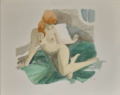 Leone Frollo | Pin up " Leone Frollo " - Mona sul Letto - Page volante - EO | Catawiki
