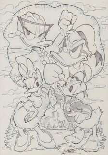 Julian Jordan | Julian Jordan - Ducktales - Paperinik & Paperinika - Size: 30 x 21 cm. A4 | Catawiki