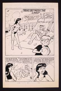 Jim Amash - Original Art for the Complete 5-Page Story ‘Read Between the Lines‘ from Betty and Veronica Double Digest #126 (2004) by Fernando Ruiz with inks