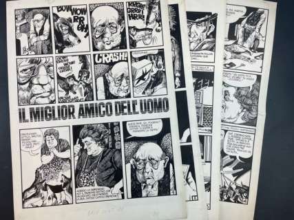 Mauro Rostagno | Mauro Rostagno - Il Miglior amico dell’uomo: storia completa - Page volante - Exemplaire unique | Catawiki