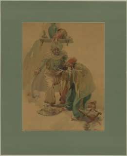 172: Foster painting genie & servant 1927 original art | Russ Cochran