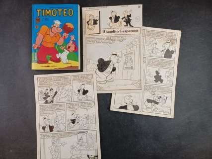 Roberto Sangalli | Poldo - Roberto Sangalli - 12x Tavole Originali "Poldo e Il Bandito Gasparone" + Albo a Stampa - Broché - EO | Catawiki
