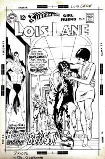 Neal Adams - lois lane #91 cover (superman, lois, superman as a freak! ) 1969