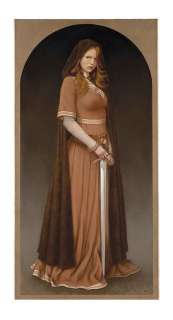 Erle Ferronniere - Peinture originale "Le Seigneur des Anneaux, Eowyn". Signé