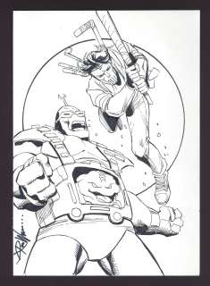 Casey Jones vs. Krang Sketch by Ron Williams | mycomicshop.com