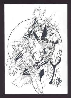 Wolverine vs. Fantomex Sketch by Ron Williams