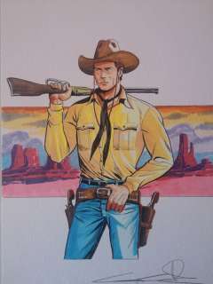 Giuseppe Candita | G. Candita - original artwork " Tex Willer". - Page volante - Exemplaire unique - (2022) | Catawiki