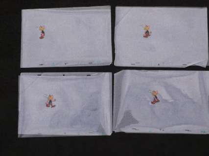 Uderzo | Asterix - 4 Cellulo Astérix Ã  la foire de Paris Studio Idéfix Année 70’ - Page volante - Exemplaire unique - (1970/1970) | Catawiki