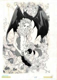 Chikae Ide | Chikae Ide - Original splash page - Blood-stained holy water - (1992) | Catawiki