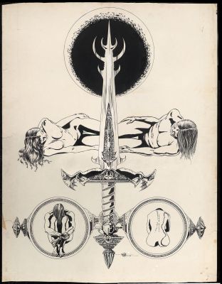 PHILIPPE DRUILLET - Planche originale d’Elric le Nécromancien – P01