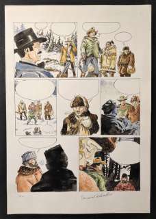 Beniamino Delvecchio | Ken Parker, Collana West #31 - Beniamino Delvecchio - recreation originale "Un Alito di Ghiaccio" - Page volante - Exemplaire unique | Catawiki