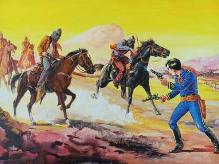 Dino Busett | Dino Busett - Miki-Blek - Originale di copertina - Page volante - Exemplaire unique - (1973) | Catawiki