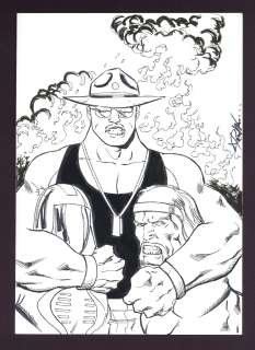 Sgt. Slaughter vs. Cobra Commander and Hulk Hogan Sketch by Ron Williams | mycomicshop.com