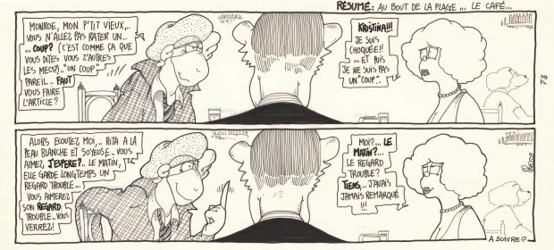 Régis Franc | 1989 - Le café de la plage | Huberty Breyne Gallery