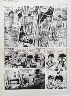 Franz | Franz - Originele pagina - Thomas Noland T4 - Les Naufragés de la jungle - (1989) | Catawiki