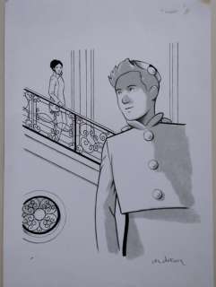 Durieux, Christian - Durieux, Christian - Dessin original - Ex-libris - Le Spirou de... T16 - Pacific Palace - (2021)