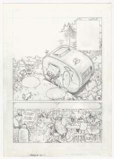 Vitale Mangiatordi | Topolino #3323 - Vitale Mangiatordi - tavola originale a matita "L’enigma della Lettera dal Passato" - Exemplaire unique - (2019) | Catawiki