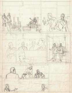 Ted Benoit | Blake et Mortimer, L’affaire Francis Blake, planche originale préparatoire à la mine de plomb pour cet album paru en 1996 chez Blake et Mortimer. | Septimus