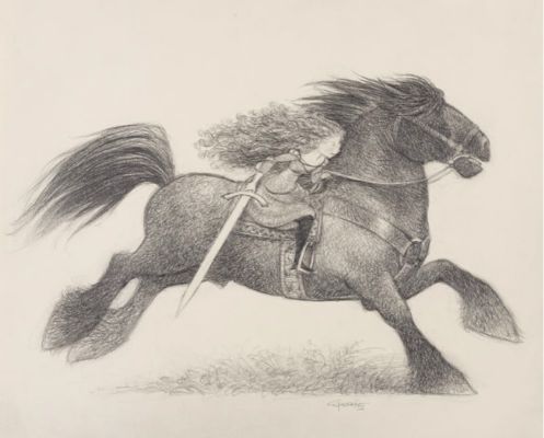 Carter Goodrich | Mounted Scot, 2025 | Philippe Labaune Gallery