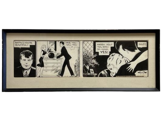 Lot 5903 - EDGAR MARTIAN ORIGINAL "BOOTS" COMMIC ART | misc / divers