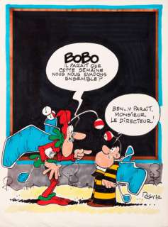 Maurice Rosy - Bobo  Feutre pour un projet de couverture pour le journal
