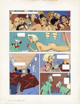 PHILIPPE BERTRAND - Oh ! Kitty – planche originale 10 page 1