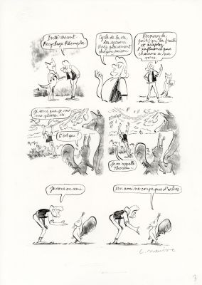 Catherine Meurisse | LE CLAN DE WALDEN – PLANCHE ORIGINALE 3 | Galerie Barbier