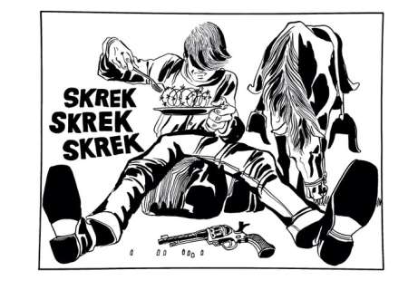Crepax, Guido | Crepax, Guido - Illustrazione originale - Skrek Skrek Skrek | Catawiki